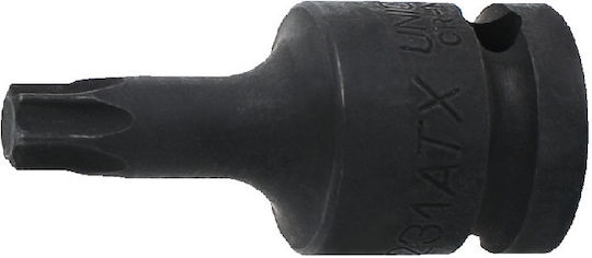 Unior vârf Căpăcel Pneumatic - Pneumatic Torx cu Patrat de Prindere 1/2" Dimensiune E45 1buc