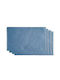 InTheBox Platzdeckchen Stoff Blau 45x35cm 6Stück