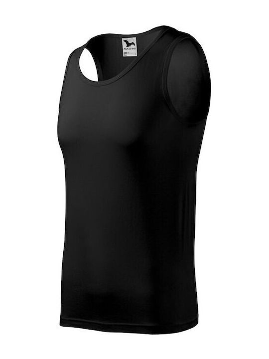Malfini Ανδρικό Διαφημιστικό T-shirt Κοντομάνικο σε Μαύρο Χρώμα