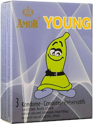 Amor Προφυλακτικά Young 3τμχ 49mm
