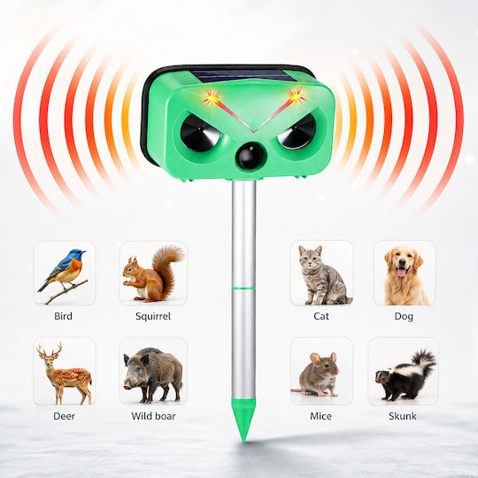 Repellent Stake Birds Solar 10x10m