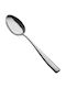 Salvinelli 54gr Series FLOW 18 10 2 5mm Ready Spoon Set Dinner Metallic Silver 20.8cm 15554 6pcs