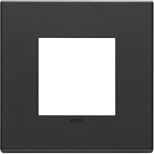 Vimar Switch Frame 1 Position Horizontal Installation in Black Color 22642.03