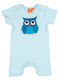 Short Sleeve Shorts Owl Blue - light blue