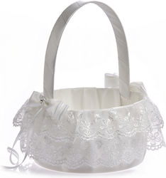 White Rice Basket (14x20cm) NK331