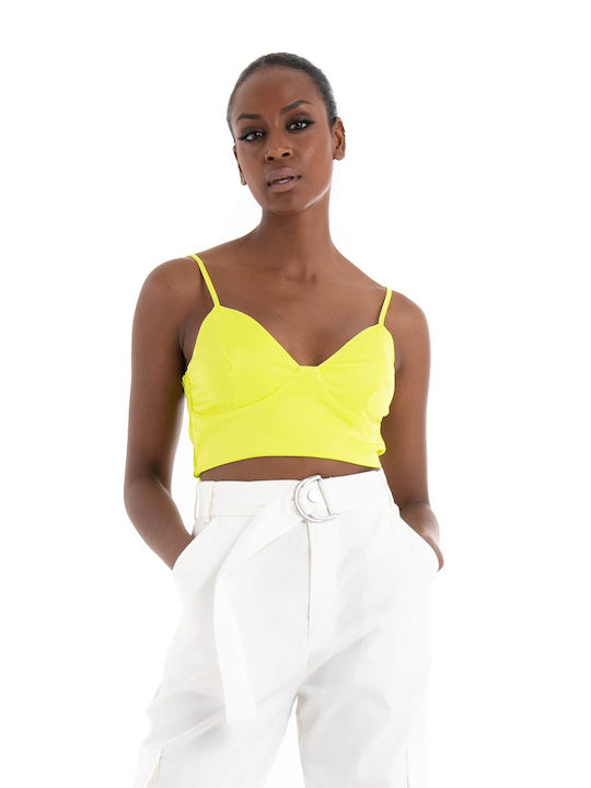 Somethingnew Billie Bra Top - Yellow Tops (Women's Lime - 10289360)