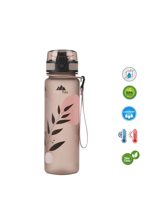 AlpinPro Mood Plastic Water Bottle 500ml Brown O-Gray Earth