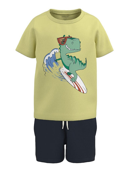 Kids' Set with Shorts Summer 2pcs Yellow