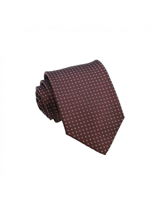 Krawatte Bordeaux/Grau Design 7.5/8cm.