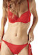 Bikini Slip mit Schnürchen Orange