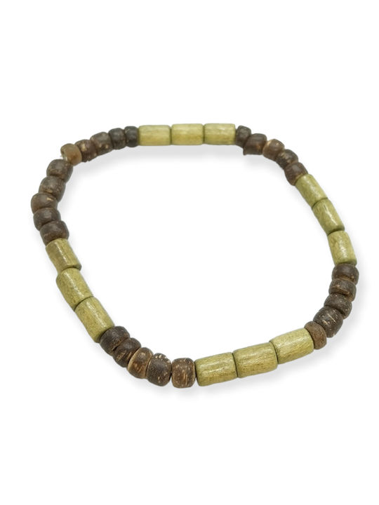 Bracelet Ananna Wood Wood coco Olive Brown