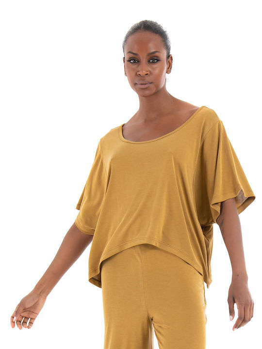 Tag Sonia Top - Dark Beige Tops (Γυναικείο Dark Beige - TWSS235017-Dark Beige)