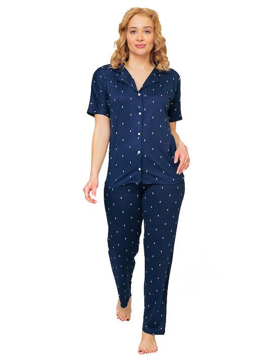 Women's Pajamas With Buttons (15001)