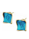 Oxzen Earrings made of Silver Gold Plated
