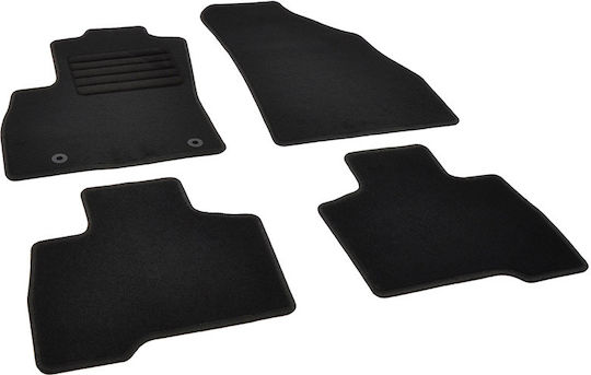 Rigum Set of Front and Rear Mats 4pcs for Peugeot Bipper Tepee Fiat Fiorino Citroen Nemo Black