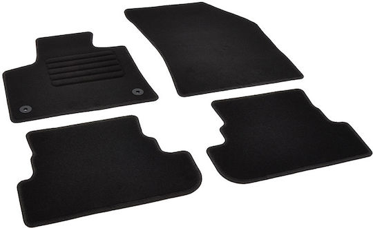 Rigum Set of Front and Rear Mats 4pcs for Peugeot 3008 Opel Grandland X Black