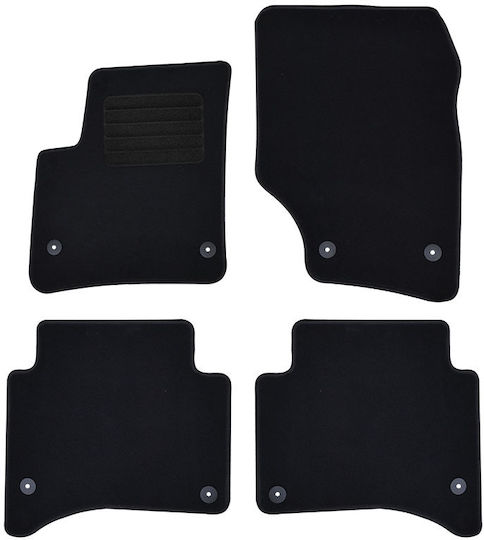 Rigum Set of Front and Rear Mats 4pcs for Volkswagen Touareg Porsche Cayenne Black