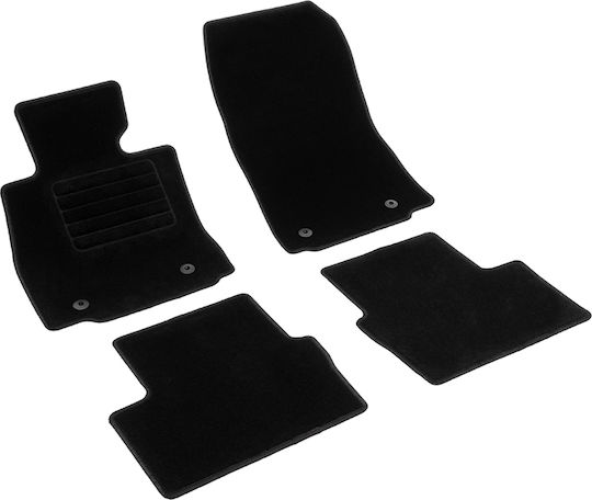Rigum Set of Front and Rear Mats 4pcs for Mazda 2 2014+ Black