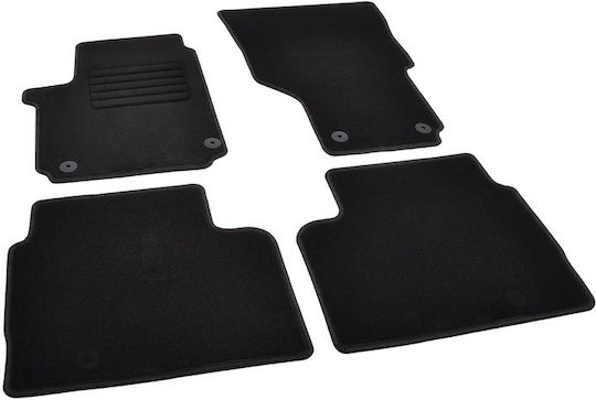 Rigum Set of Front and Rear Mats 4pcs for Volkswagen Amarok 2010+ Black