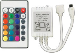 Controller for RGB LED Stripes 12VDC 72W with IR remote control 5.3.26