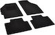 Rigum Set of Front and Rear Mats 4pcs for Fiat Punto 2003 2008 Black