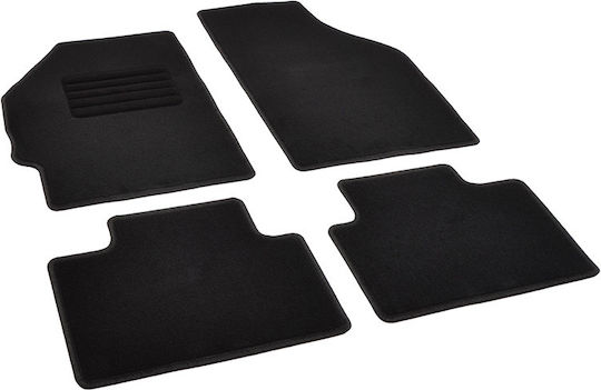 Rigum Set of Front and Rear Mats 4pcs for Fiat Punto 2003 2008 Black