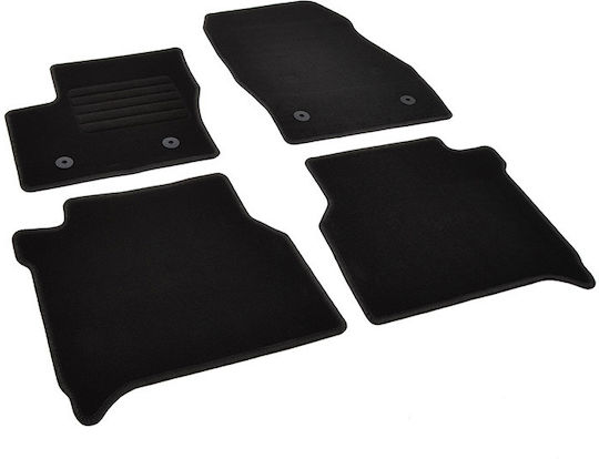 Rigum Set of Front and Rear Mats 4pcs for Ford Transit Connect 2019+ Black
