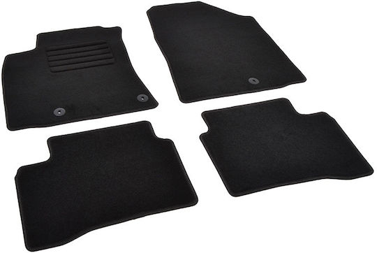 Rigum Set of Front and Rear Mats 4pcs for Hyundai IONIQ 2017+ Black