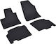 Rigum Set of Front and Rear Mats 4pcs for Mercedes-Benz Citan Renault Kangoo Black