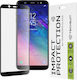 Techsuit 111D Пълно лепило Закалено стъкло за цялото лице Черен (Galaxy A6 2018)