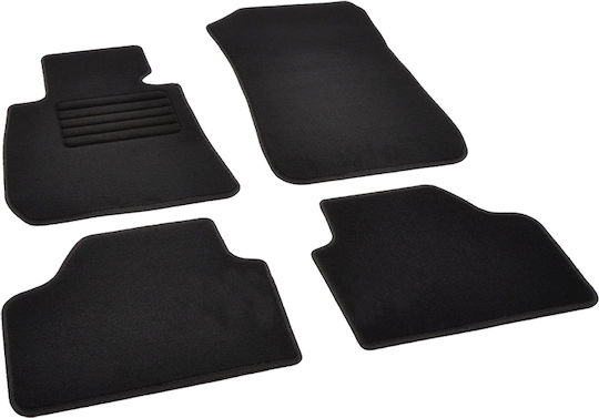 Rigum Set of Front and Rear Mats 4pcs for BMW X1 2009 2015 Black