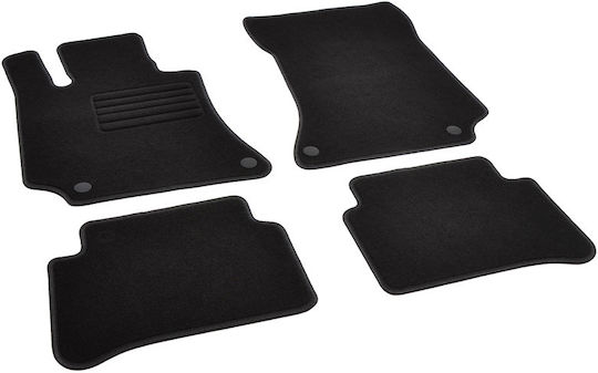 Rigum Set of Front and Rear Mats 4pcs for Mercedes-Benz E Class W212 2009 - 2016 Black