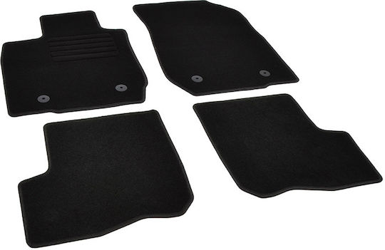 Rigum Set of Front and Rear Mats 4pcs for Dacia Logan MCV 2007 2013 Black