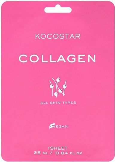 Kocostar Collagen Sheet Μάσκα Προσώπου για Αναζωογόνηση 25ml