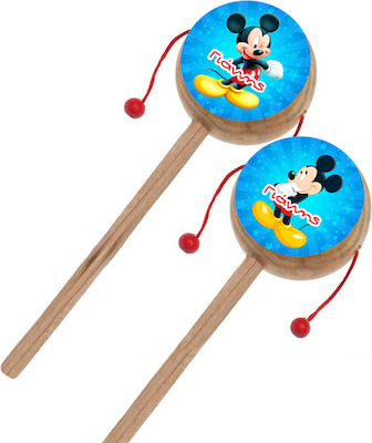 Wooden Drum with the name Mickey