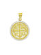 14K Gold Constantine amulet