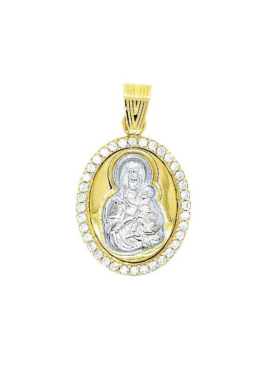 Gold amulet of Virgin Mary K14