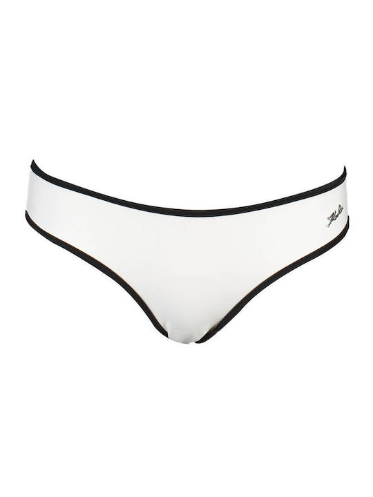 Karl Lagerfeld Bikini Alunecare Alb