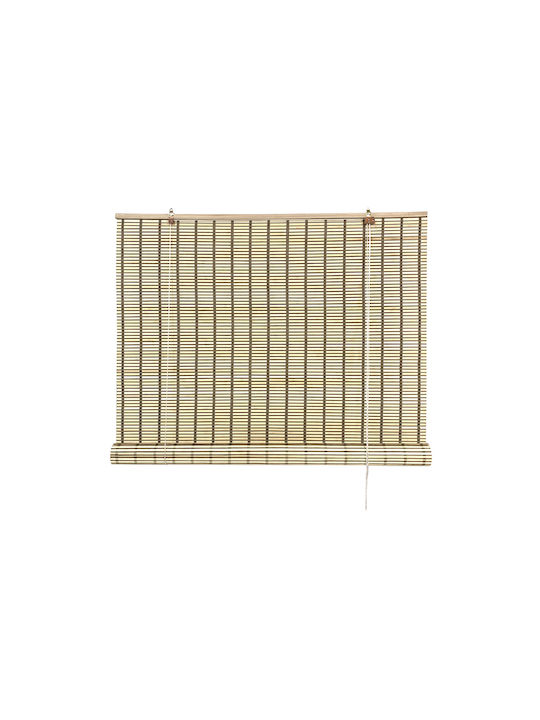 sw Bamboo blind with roll-up mechanism Bicolour (80%) real bamboo 120x220cm-en