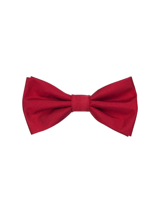 SEIDENSTICKER MEN'S SILK BOW TIE MONOCHROME RED