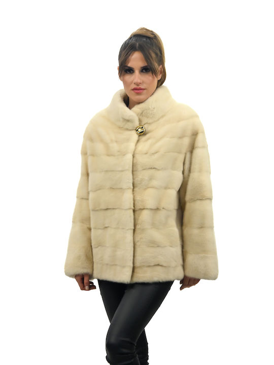 Fur mink cardigan (mink) Lou