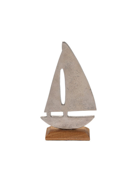 Decorative Boat On Base 12X5X22cm