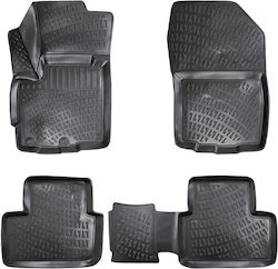 Bosse Σετ Μπροστινά και Πίσω 4τμχ για Mitsubishi Asx Citroen C4 Aircross / C4 2012-2016 Μαύρα