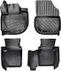 Bosse Set of Front and Rear Mats 4pcs Tray Type for Honda HR-V 2021+ Black