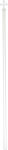 PVC Flagpole (Plastic) White with Cross 2M