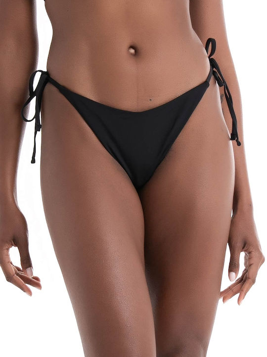 Vero Moda Bikini Brasilien mit Schnürchen Schwarz