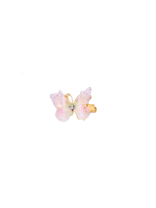 Παιδικό Clip -Κοκαλάκι μαλλιών Butterfly 3d- Light Pink