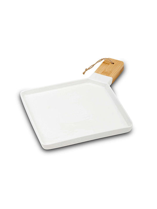 Nava Rectangulars Porcelain Serving Platter White 45cm