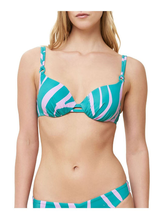 Summer Mix & Match Bikini Σουτιέν Animal Print Πράσινο