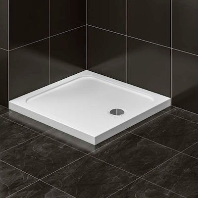 Ravenna Square Acrylic Shower Essential 80 80x80x6.5cm